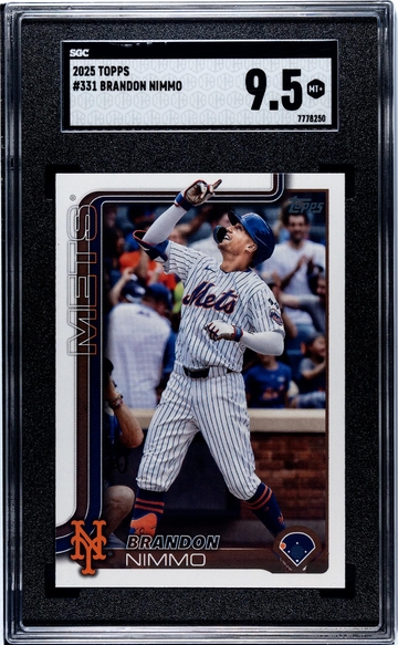 2025 Topps Series One Brandon Nimmo #331 SGC 9.5