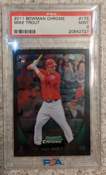 2011 Bowman chrome Mike Trout #175 PSA