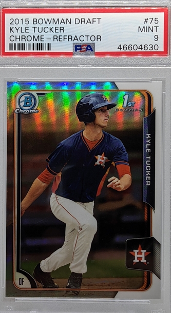 Kyle Tucker 2015 Bowman Chrome Refractor PSA 9