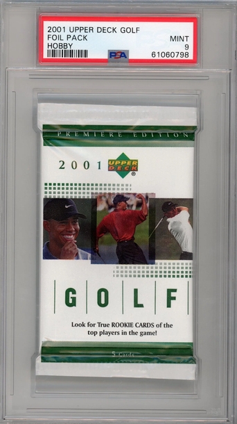 2001 Upper Deck Golf-Foil Pack Foil Pack Hobby PSA 9
