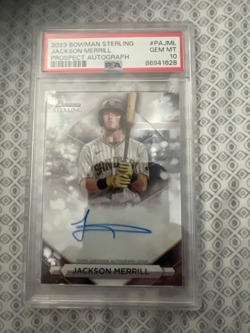 2023 Bowman Sterling Jackson Merrill Prospect Autograph