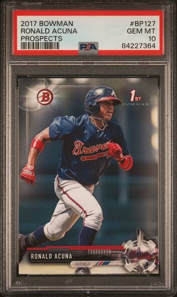 2017 Bowman Ronald Acuna #BP127 PSA 10