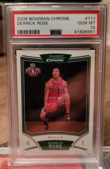 2008 Bowman Chrome Derrick Rose #111 RC PSA 10