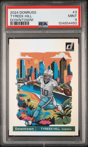2024 Donruss #3 Tyreek Hill Downtown! PSA 9