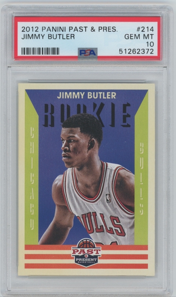 2012 Panini Past & Present Jimmy Butler #214 Rookie RC PSA 10 GEM MT