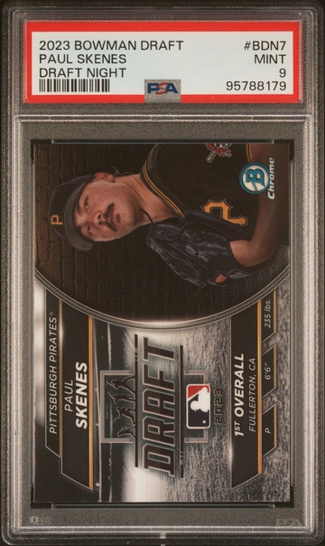 2023 Topps Bowman Draft Draft Night Paul Skenes #BDN-7 PSA 9