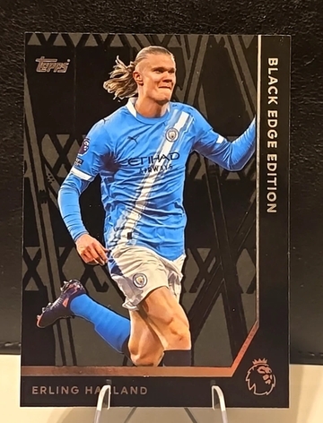 2025-26 Topps Premier League EPL  Erling Haaland  Black Edge Edition SP  Manchester City