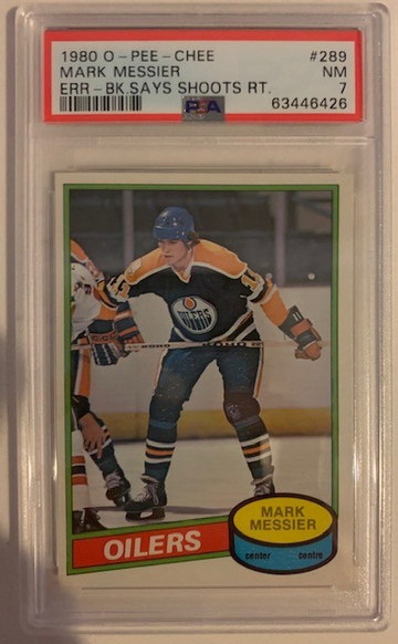 1980 O-Pee-Chee OPC Mark Messier Rookie RC PSA 7 NM