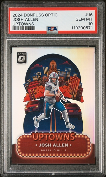2024 Donruss Optic #16 Josh Allen Uptowns PSA 10