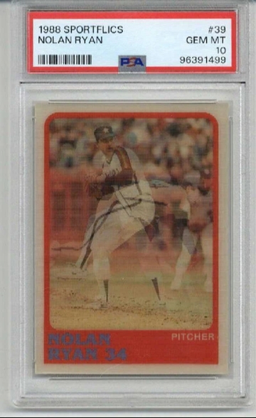 1988 SPORTFLICS #39 NOLAN RYAN CARD HOUSTON ASTROS PSA 10 LOW POP