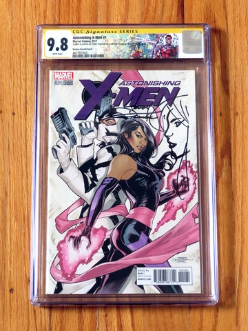 ASTONISHING X-MEN #1 DODSON VARIANT CGC SS 9.8 Signature Series sketch Psylocke