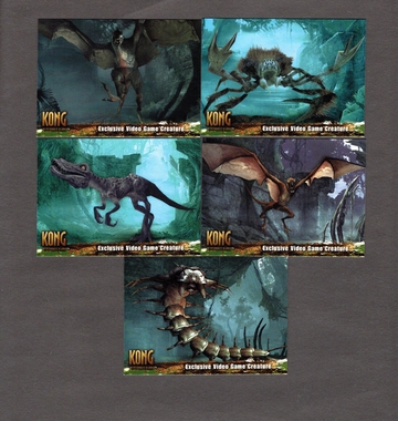 2005 Topps King Kong 8th Wonder Exclusive Video Game Creature Insert card SET