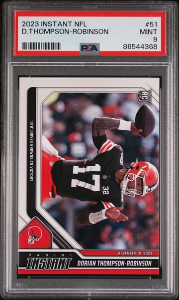 Dorian Thompson-Robinson 2023 Panini NFL Rookie 51 Card 1 of 134 PSA 9 Mint