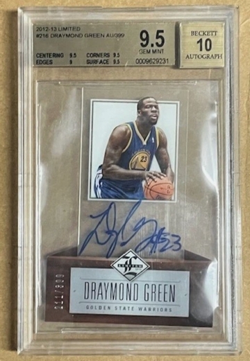 2012-13 Panini Limited Draymond Green RC Rookie Auto Autograph 211/399 Warriors