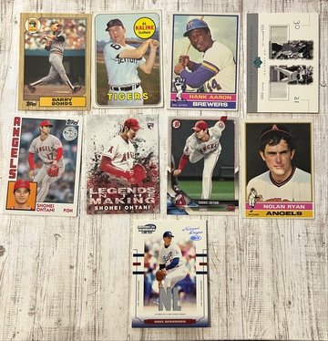 Baseball Lot Kaline Ryan Ohtani Bonds Aaron