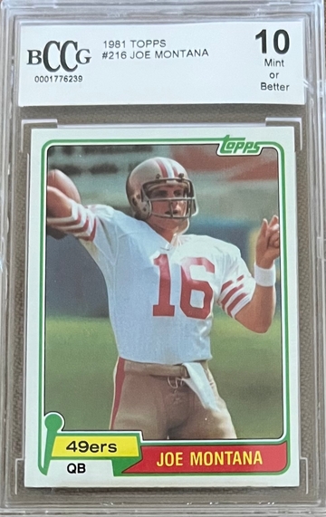 1981 Joe Montana Topps RC #216
