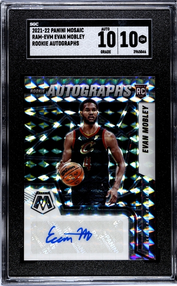 2021 Mosaic Evan Mobley Rookie Autographs SGC 10 Rookie Card 10 Auto