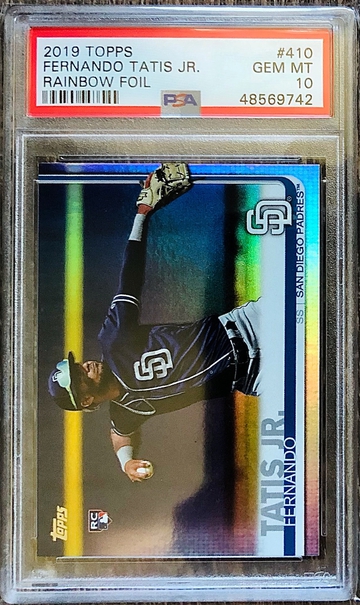 2019 Topps Series 2 Fernando Tatis Jr Rainbow Foil RC PSA 10 