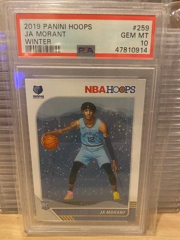 Ja Morant NBA Hoops rc rookie Winter PSA 10