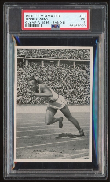 1936 Reemstma Cig. Jessie Owens Olympia 1936 - Band II PSA 3