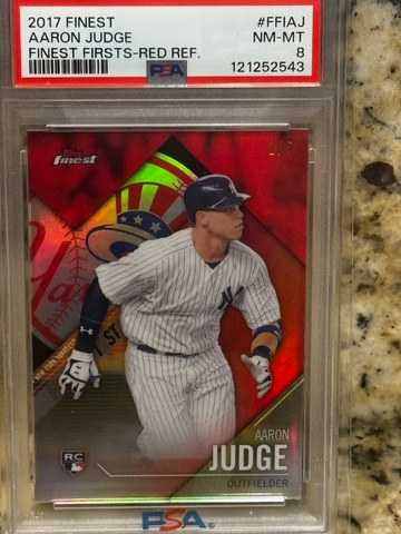 2017 Finest First Aaron Judge Red Refractor 1/5