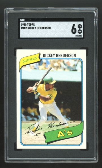 1980 Topps Rickey Henderson #482 SGC 6