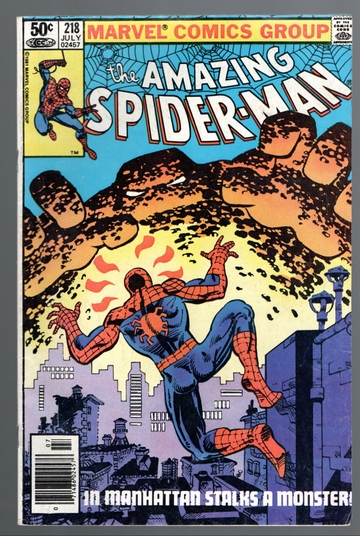 1980's Bronze Age Amazing Spider-Man Lot #218-231, 9 Each Mid Grade ++