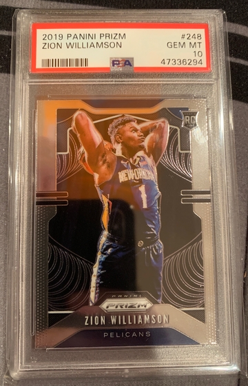 Zion Williamson Prizm Base PSA 10