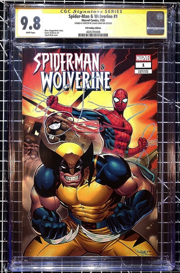 Spider-Man and Wolverine #1 SIGNED Sajad Shah CGC 9.8