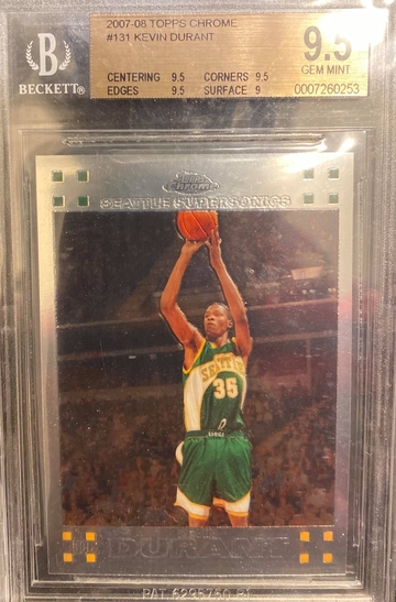Kevin Durant Topps Chrome 