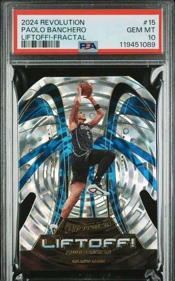 2024 Revolution Paolo Banchero Liftoff Fractal Insert #15 PSA 10 POP 1 Magic