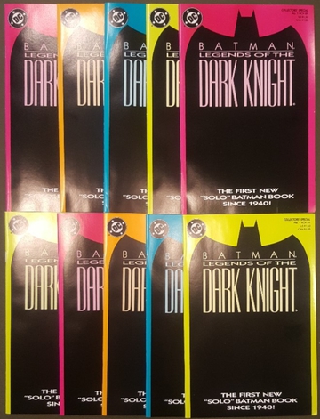BATMAN LEGENDS OF THE DARK KNIGHT #1 LOT (1989) 10 copies