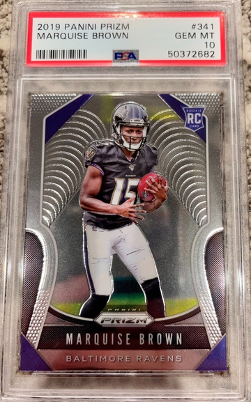 2019 Prizm Marquise Brown PSA 10