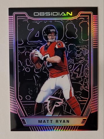 2018 Obsidian Purple Electric Etch Matt Ryan #'d 66/75
