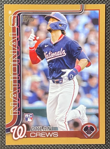 2025 Topps Series 1 - #74 Dylan Crews Gold RC /2025 Nationals