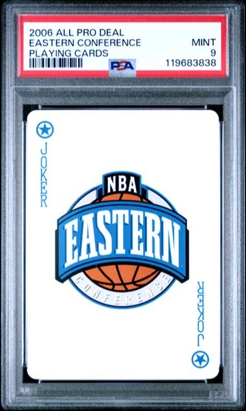 2006 All Pro Deal Eastern Conference NBA Joker Playing Cards PSA 9