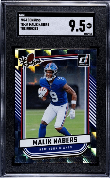 2024 Donruss The Rookies Malik Nabers #TR-34 SGC 9.5