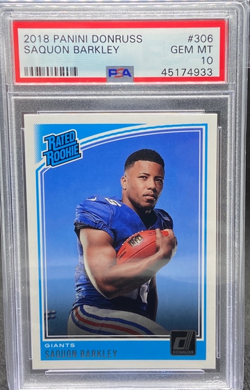 2018 Donruss Saquon Barkley PSA 10