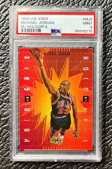 1998 UD Ionix MJ Hologrfx Michael Jordan PSA 9