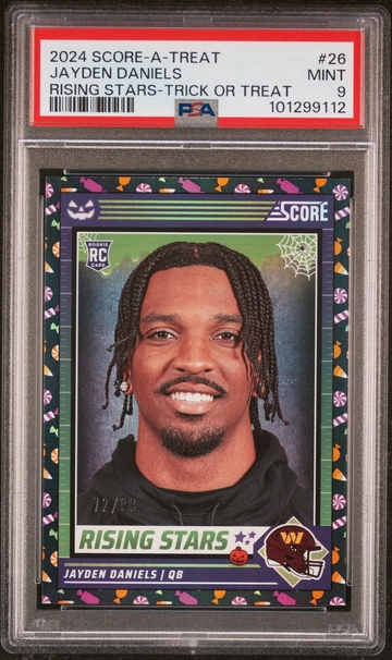 2024 Panini Score-A-Treat Rising Stars Jayden Daniels #26 RC /99 PSA 9