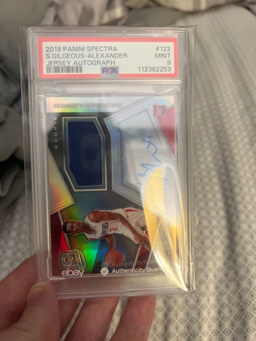 2018 Panini Spectra S. Gilgeous-Alexander Jersey Autograph