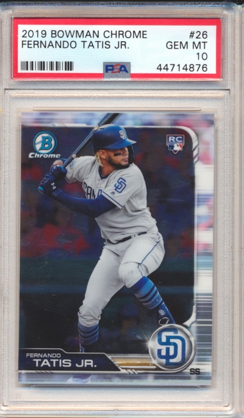 2019 Bowman Chrome #26 Fernando Tatis Jr Rc PSA 10 44714876