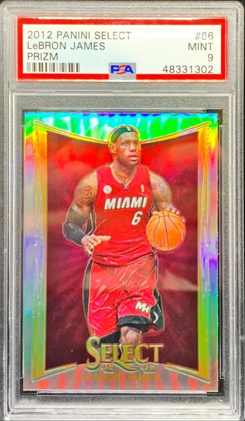 Lebron James 2012 Select Silver Prizm Holo PSA 9