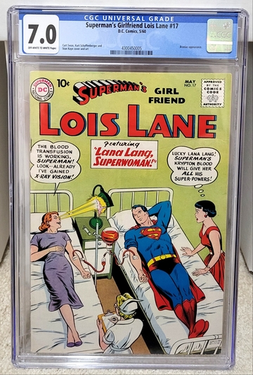 Superman's Girlfriend Lois Lane #17 (1960) CGC 7.0 - 2nd Appearance of Brainiac DC Comics Key