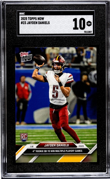 2025 Topps Now #23 Jayden Daniels SGC 10
