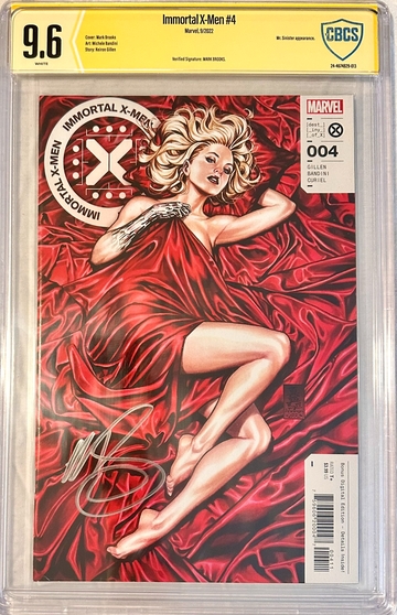 Immortal X-Men # 4 9.6 NM+ Verified Signature Mark Brooks Cover