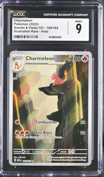 2023 Scarlet & Violet # Charmeleon Illustration Rare - Holo 6018805008 CGC 9