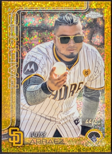 2025 Topps Chrome Gold Speckle Refractor #216 Luis Arraez /50