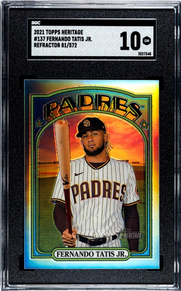2021 Topps Heritage Fernando Tatis JR. Refractor 