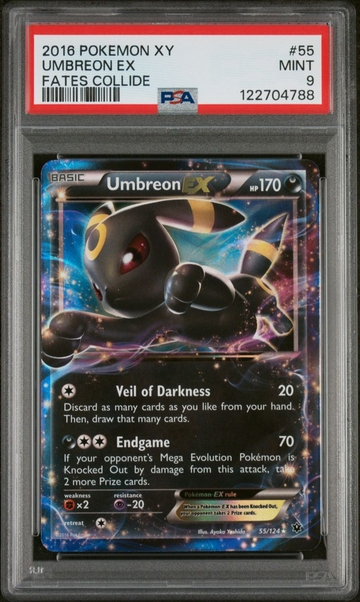 2016 Pokemon Umbreon EX 55 PSA 9 XY Fates Collide